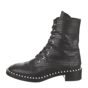 Stuart Weitzman Pearl Combat Boots